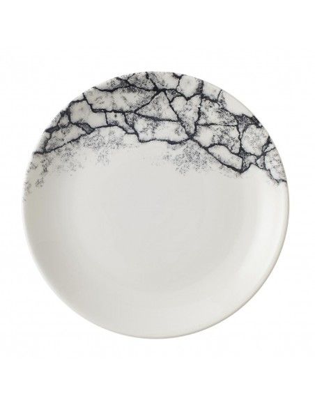 Assiettes rondes Churchill Kintsugi Accents Quartz Black Evolve 165mm (Lot de 12)