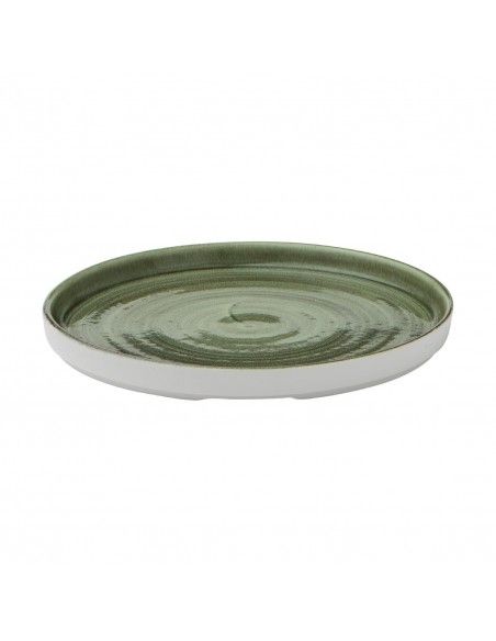 Assiettes avec rebord Churchill Stonecast Patina Green 210mm (Lot de 6)