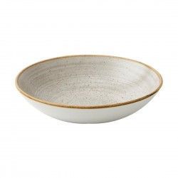Assiettes coupes rondes Churchill Stonecast Raw Grey 184mm (Lot de 12)