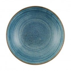 Assiettes coupes rondes Churchill Stonecast Raw Teal 182mm (Lot de 12)