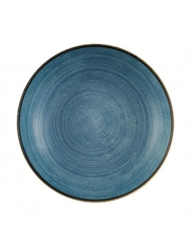 Assiettes coupes rondes Churchill Stonecast Raw Evolve Teal 248mm (Lot de 12)
