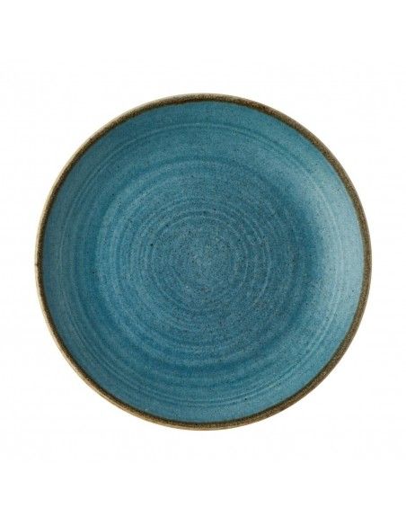 Assiettes rondes Churchill Stonecast Raw Evolve Teal 165mm (Lot de 12)