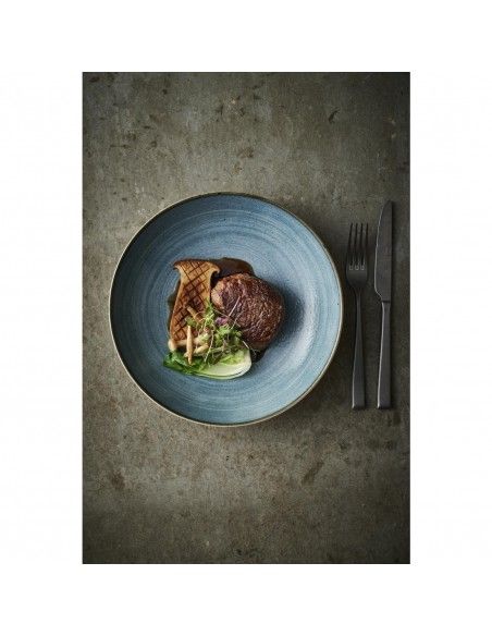 Assiettes rondes Churchill Stonecast Raw Evolve Teal 165mm (Lot de 12)