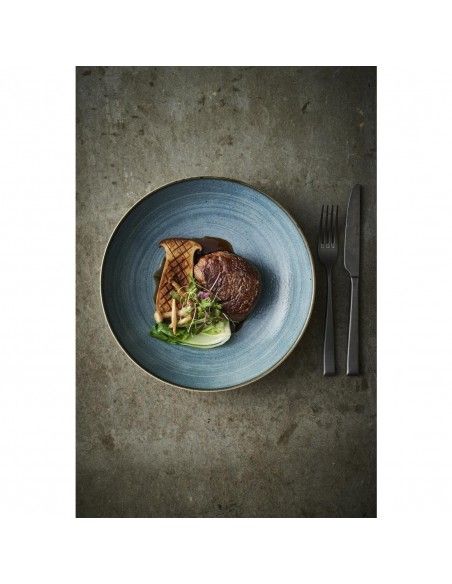 Assiettes rondes Churchill Stonecast Raw Evolve Teal 220mm (Lot de 12)