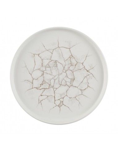 Assiettes avec rebord Churchill Studio Prints Kintsugi Agate Grey 260mm (Lot de 6)