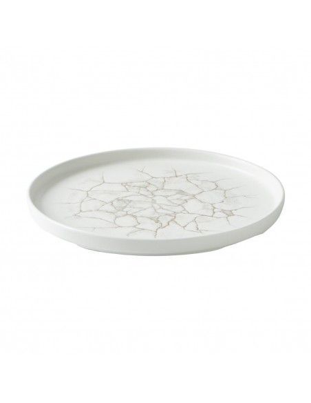 Assiettes avec rebord Churchill Studio Prints Kintsugi Agate Grey 260mm (Lot de 6)