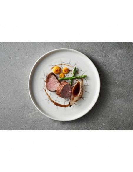 Assiettes avec rebord Churchill Studio Prints Kintsugi Agate Grey 260mm (Lot de 6)
