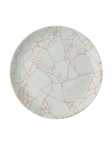 Assiettes rondes Churchill Studio Prints Kintsugi Evolve Coral 285mm (Lot de 12)
