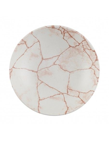Assiettes coupes rondes Churchill Studio Prints Kintsugi Evolve Coral 184mm (Lot de 12)