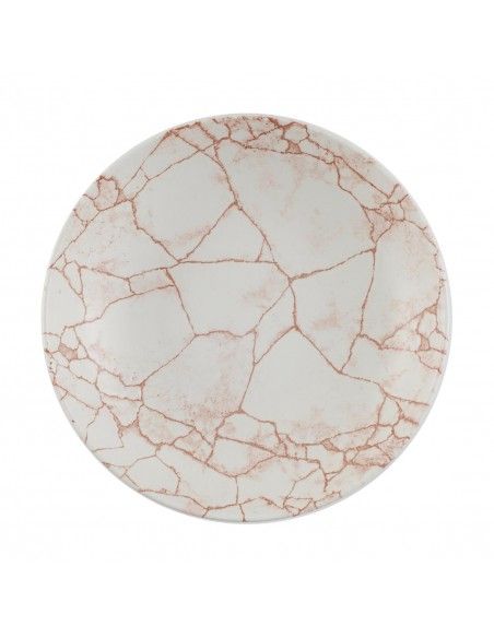 Assiettes coupes rondes Churchill Studio Prints Kintsugi Evolve Coral 248mm (Lot de 12)