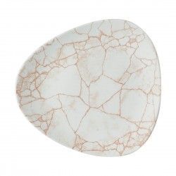 Assiettes triangulaires Churchill Studio Prints Kintsugi Lotus Coral 228mm (Lot de 12)