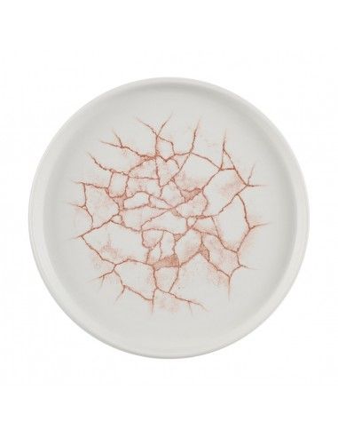 Assiettes avec rebord Churchill Studio Prints Kintsugi Coral 220mm (Lot de 6)