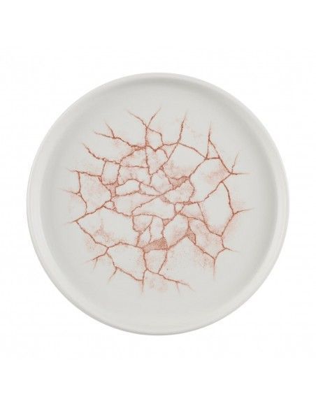 Assiettes avec rebord Churchill Studio Prints Kintsugi Coral 220mm (Lot de 6)