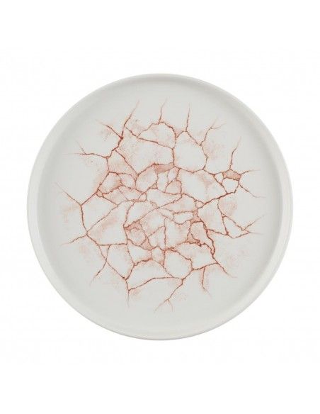 Assiettes avec rebord Churchill Studio Prints Kintsugi Coral 260mm (Lot de 6)