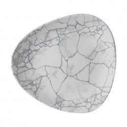 Assiettes triangulaires Churchill Studio Prints Kintsugi Pearl Lotus Grey 254mm (Lot de 12)