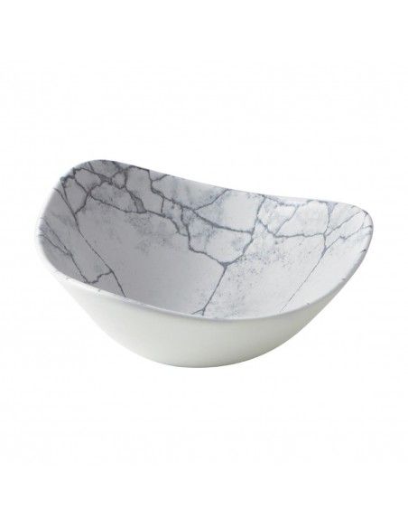 Bols triangulaires Churchill Studio Prints Kintsugi Pearl Lotus Grey 178mm (Lot de 12)