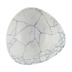 Bols triangulaires Churchill Studio Prints Kintsugi Pearl Lotus Grey 178mm (Lot de 12) 2