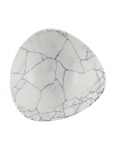 Bols triangulaires Churchill Studio Prints Kintsugi Pearl Lotus Grey 178mm (Lot de 12)