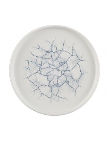 Assiettes avec rebord Churchill Studio Prints Kintsugi Pearl Grey 220mm (Lot de 6)