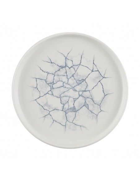Assiettes avec rebord Churchill Studio Prints Kintsugi Pearl Grey 220mm (Lot de 6)