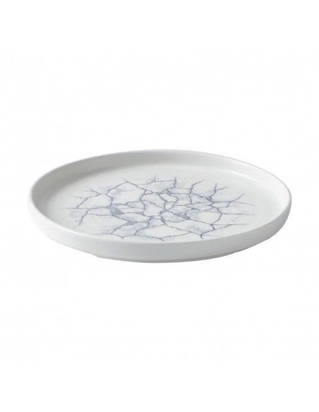 Assiettes avec rebord Churchill Studio Prints Kintsugi Pearl Grey 220mm (Lot de 6)
