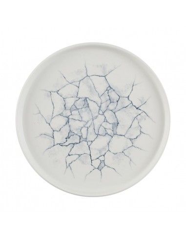 Assiettes avec rebord Churchill Studio Prints Kintsugi Pearl Grey 260mm (Lot de 6)