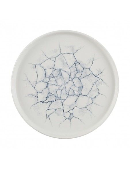 Assiettes avec rebord Churchill Studio Prints Kintsugi Pearl Grey 260mm (Lot de 6)