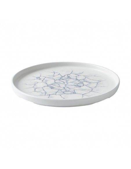Assiettes avec rebord Churchill Studio Prints Kintsugi Pearl Grey 260mm (Lot de 6)