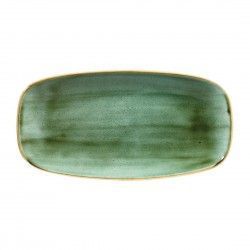 Assiettes oblongues Churchill Stonecast Samphire Green 153 x 298mm (Lot de 12)