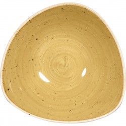 Bols triangulaires Churchill Stonecast Mustard 185mm (Lot de 12) 2