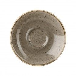 Soucoupes pour tasses à espresso Churchill Stonecast Peppercorn Grey 118mm (Lot de 12)