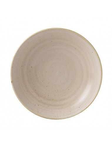 Assiettes coupes rondes Churchill Stonecast Nutmeg 248mm (Lot de 12)