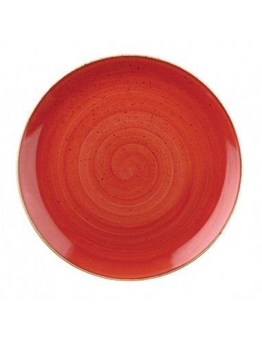 Assiettes rondes Churchill Stonecast Berry Red 217mm (Lot de 12)