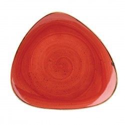 Assiettes triangulaires Churchill Stonecast Berry Red 311mm (Lot de 6)