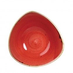 Bols triangulaires Churchill Stonecast Berry Red 235mm (Lot de 12)