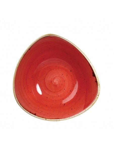 Bols triangulaires Churchill Stonecast Berry Red 235mm (Lot de 12)