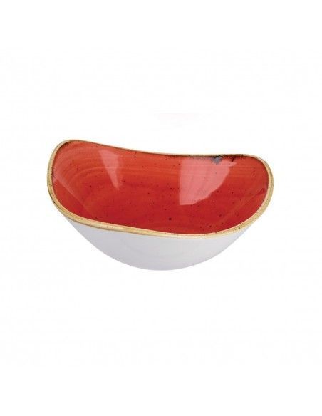 Bols triangulaires Churchill Stonecast Berry Red 235mm (Lot de 12)