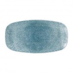 Assiettes oblongues Churchill Studio Prints Raku Oblong Topaz Blue 298mm (Lot de 12)