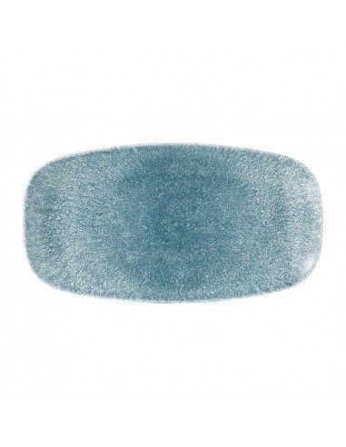 Assiettes oblongues Churchill Studio Prints Raku Oblong Topaz Blue 298mm (Lot de 12)