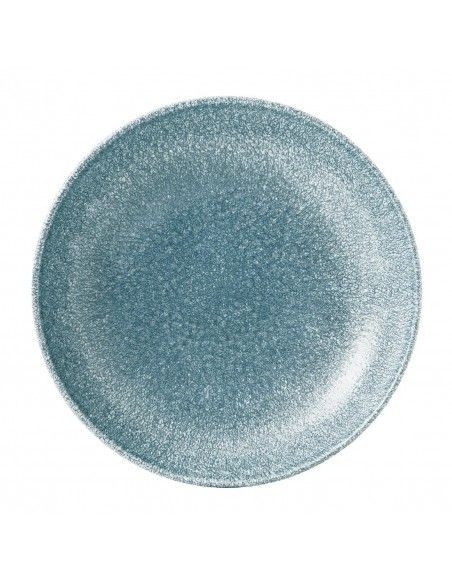 Assiettes coupe ronde Churchill Studio Prints Raku Topaz Blue 248mm (Lot de 12)