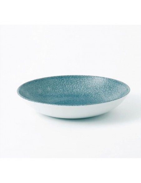 Assiettes coupe ronde Churchill Studio Prints Raku Topaz Blue 248mm (Lot de 12)