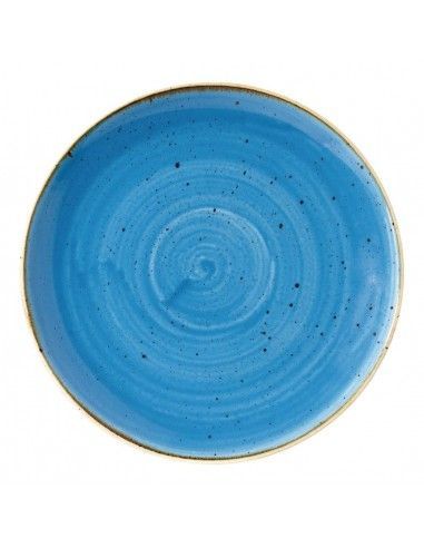 Assiettes rondes Churchill Stonecast Cornflower Blue 217mm (Lot de 12)