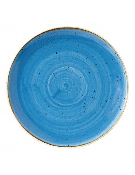 Assiettes rondes Churchill Stonecast Cornflower Blue 217mm (Lot de 12)