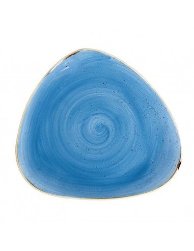 Assiettes triangulaires Churchill Stonecast Cornflower Blue 311mm (Lot de 6)