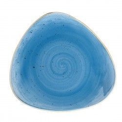 Assiettes triangulaires Churchill Stonecast Cornflower Blue 229mm (Lot de 12)