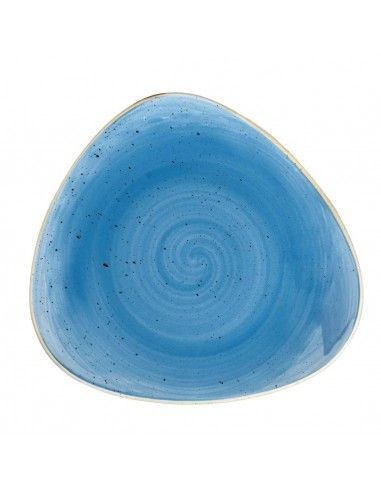 Assiettes triangulaires Churchill Stonecast Cornflower Blue 229mm (Lot de 12)