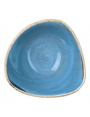 Bols triangulaires Churchill Stonecast Cornflower Blue 184mm (Lot de 12)