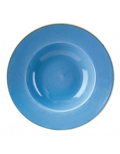 Bols à bord large Churchill Stonecast Cornflower Blue 277mm (Lot de 12)