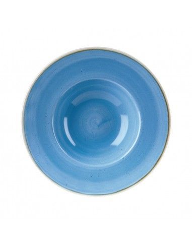 Bols à bord large Churchill Stonecast Cornflower Blue 239mm (Lot de 12)