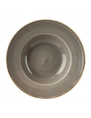 Bols à bord large Churchill Stonecast Peppercorn Grey 277mm (Lot de 12)